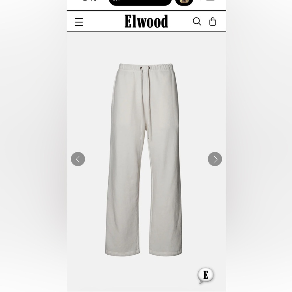 Elwood UNISEX core straight legged sweatpants